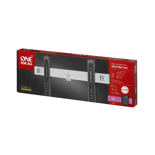 One For All WM 6411 soporte para TV 165,1 cm (65") Negro, Plata