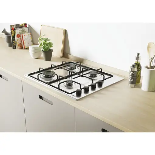 Candy Smart CHW6LBX/4U Acero inoxidable Integrado 60 cm Encimera de gas 4 zona(s)