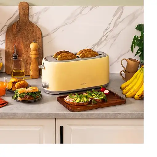 Cecotec 03233 tostadora 6 4 rebanada(s) 1630 W Beige