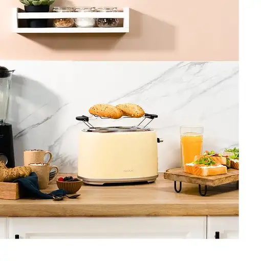 Cecotec 03232 tostadora 6 2 rebanada(s) 980 W Beige