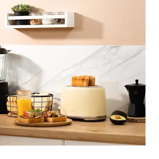 Cecotec 03232 tostadora 6 2 rebanada(s) 980 W Beige