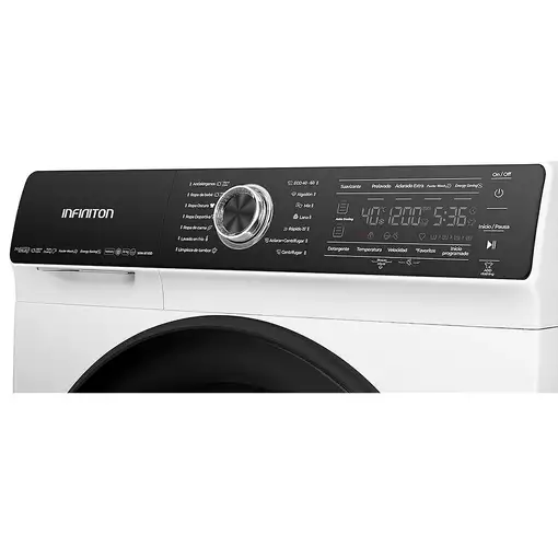 Infiniton WM-R10D lavadora Carga frontal 10 kg 1400 RPM Blanco