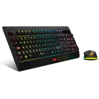 Krom KABALA teclado Ratón incluido Juego RF inalámbrico QWERTY Español Negro