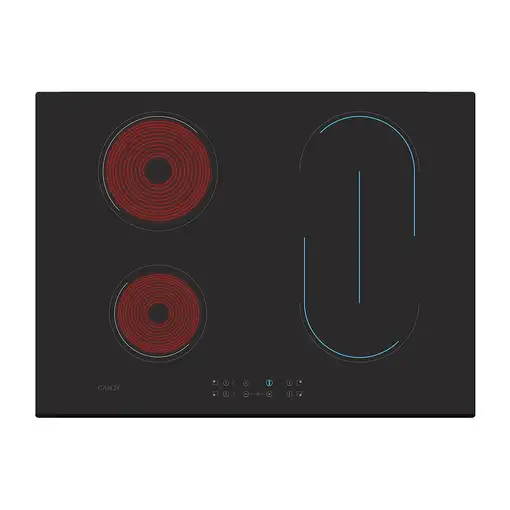 Candy Timeless CH74BVT Negro Integrado 70 cm Cerámico 4 zona(s)