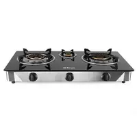 Orbegozo FO 3520 hobs Negro, Acero inoxidable Encimera Encimera de gas 3 zona(s)