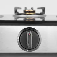 Orbegozo FO 3520 hobs Negro, Acero inoxidable Encimera Encimera de gas 3 zona(s)