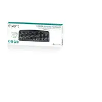 Ewent EW3195 teclado Hogar USB QWERTZ Portugués Negro