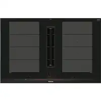 Siemens iQ700 EX875LX67E hobs Negro, Acero inoxidable Integrado 80 cm Con placa de