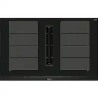 Siemens iQ700 EX875LX67E hobs Negro, Acero inoxidable Integrado 80 cm Con placa de