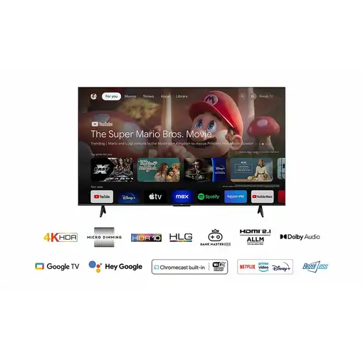 TCL P61 75P61B Televisor 190,5 cm (75") 4K Ultra HD Smart TV Wifi Titanio