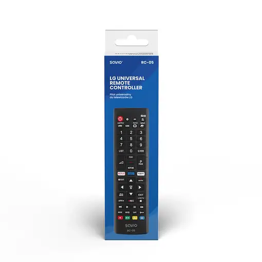 Savio RC-05 do TV LG mando a distancia IR inalámbrico TV, Universal Botones