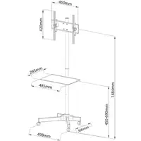 Techly ICA-TR21 soporte para TV 139,7 cm (55") Negro