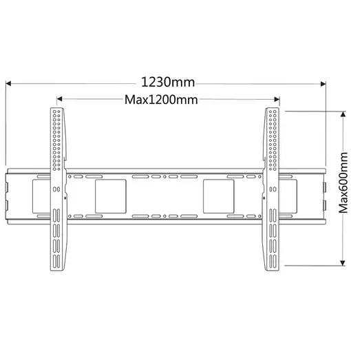 Techly ICA-PLB 2230 soporte para TV 2,54 m (100") Negro