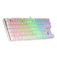Mars Gaming MK80 Blanco, Teclado Gaming Mecánico TKL FRGB, Antighosting, Switch Me