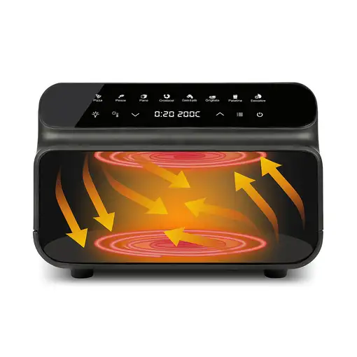 G3 Ferrari G10181 freidora Sencillo 10 L Independiente 2000 W Negro, Acero inoxida