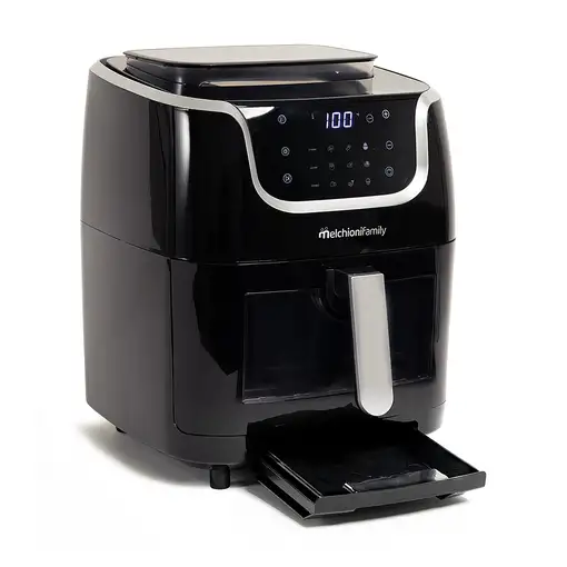 Melchioni GIOIA Sencillo 6,5 L Independiente 1700 W Freidora de aire caliente Negr