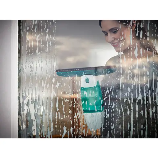 Leifheit 51003 limpiador eléctrico ventana Azul, Blanco