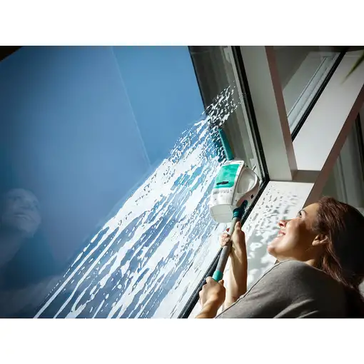 Leifheit 51003 limpiador eléctrico ventana Azul, Blanco