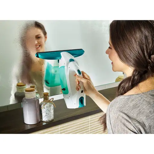 Leifheit 51003 limpiador eléctrico ventana Azul, Blanco