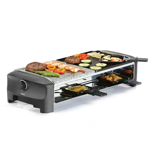 Princess 162820 Raclette Stone & Grill 8 Personas