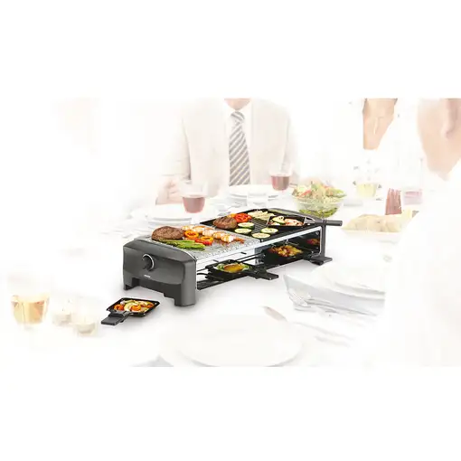 Princess 162820 Raclette Stone & Grill 8 Personas