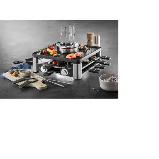 WMF Lumero 0415480011 parrilla de interior 8 personas(s) 1960 W Negro, Acero inoxi