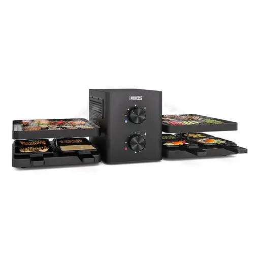 Princess 01.162660.01.001 parrilla de interior 8 personas(s) 1500 W Negro