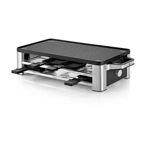 WMF Lono 0415040011 parrilla de interior 8 personas(s) 1500 W Negro, Cromo
