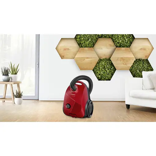 Bosch Serie 2 BGBS2RD1 aspiradora 3,5 L Aspiradora cilíndrica Secar 600 W Bolsa pa