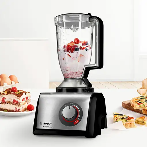 Bosch MC812M844 robot de cocina 1250 W 3,9 L Negro, Acero inoxidable