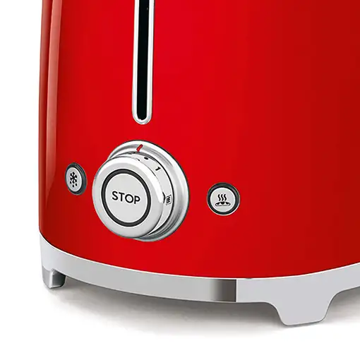 Smeg TSF02RDEU tostadora 6 4 rebanada(s) 1500 W Rojo