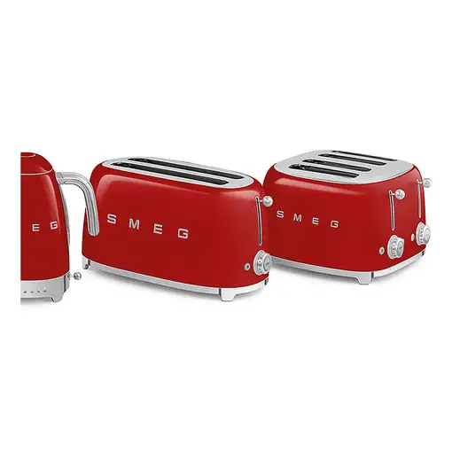 Smeg TSF02RDEU tostadora 6 4 rebanada(s) 1500 W Rojo