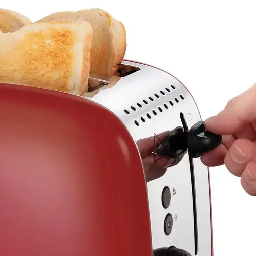 Russell Hobbs 26551-56 6 2 rebanada(s) 1600 W Rojo, Plata