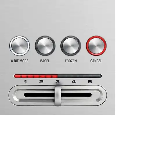 Sage the 'Bit More' 4 Scheiben Toaster 4 rebanada(s) Plata
