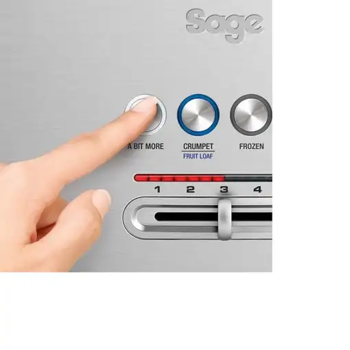 Sage the 'Bit More' 4 Scheiben Toaster 4 rebanada(s) Plata