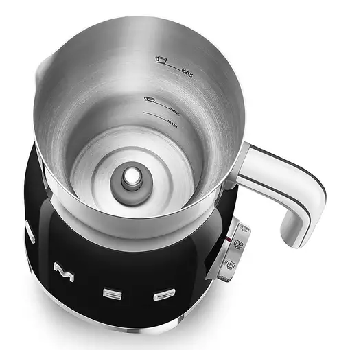 Smeg MFF11BLEU espumador o calentador de leche Automático Negro