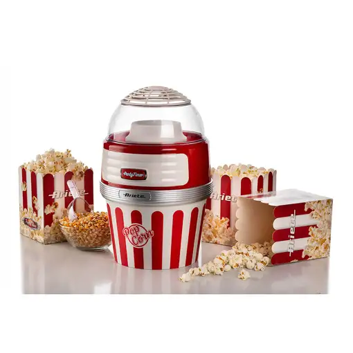 Ariete 2957/00 palomitas de maiz poppers Rojo, Transparente, Blanco 2 min 1100 W