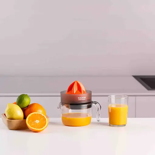 Taurus CITRUS COMPACT Exprimidor eléctrico con brazo 30 W Negro, Naranja, Transpar