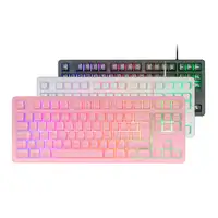 Mars Gaming MK023, Teclado Gaming TKL, Tecnología Híbrida H-Mech, Iluminación FRGB