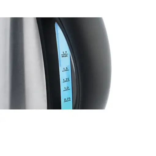 WMF Stelio 0413020012 tetera eléctrica 1,7 L 2400 W Negro, Acero inoxidable