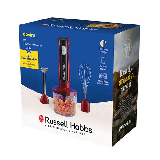 Russell Hobbs 27140-56 licuadora 1 L Batidora de vaso portátil 500 W Negro, Rojo,