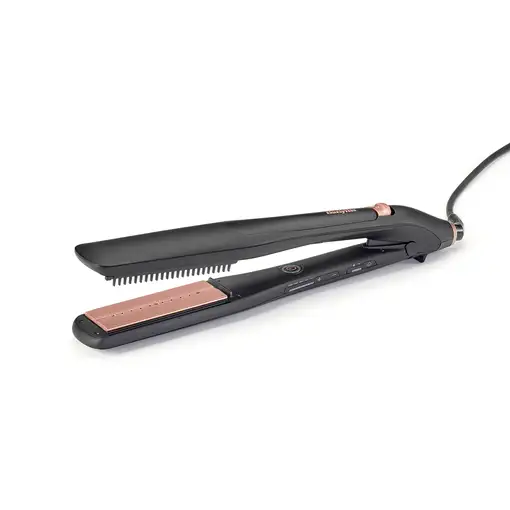BaByliss ST596E Utensilio de peinado Plancha de pelo Vapor Beige, Negro 2,5 m