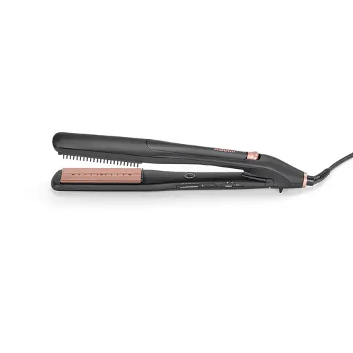 BaByliss ST596E Utensilio de peinado Plancha de pelo Vapor Beige, Negro 2,5 m