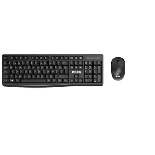 Nilox NXKMWE012 teclado Ratón incluido Oficina RF inalámbrico Español Negro