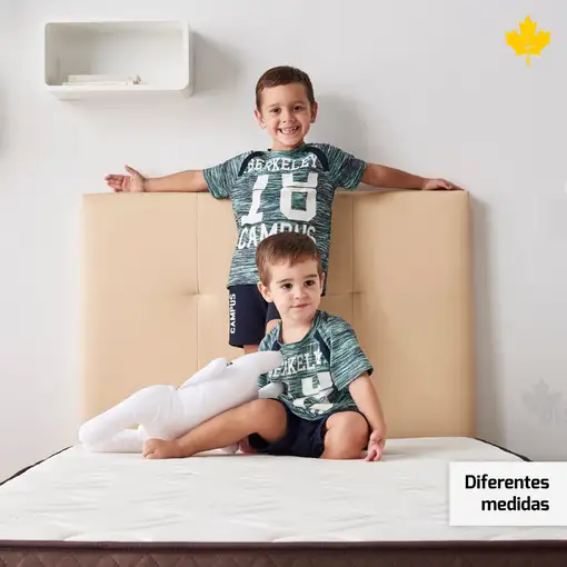 Pack Colchon + Cabecero Tapizado + Somier Descansin | 135 x 190 | Wengue