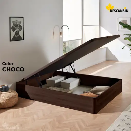 Pack Colchon + Cabecero + Canape Abatible Descansin | 90 x 190 | Chocolate