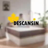 Cabecero de Cama Tapizado 160cm | Negro | Directo a suelo sin agujeros | Descansin