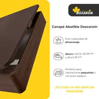 Canape Abatible 160 x 200 cm | Color Cerezo | Con Subida A Domicilio | Descansin