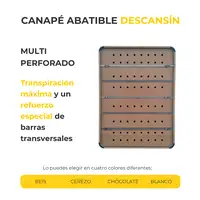 Canape Abatible 180 x 190 cm | Color Blanco | Con Subida A Domicilio | Descansin