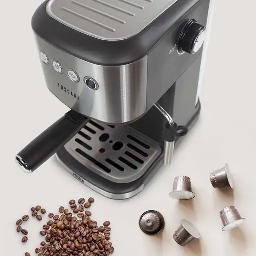 Cafetera Espresso Manual Toscana PRIXTON (20 Bares - Adaptador de Cápsulas )